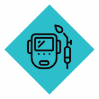 A device with a cable icon