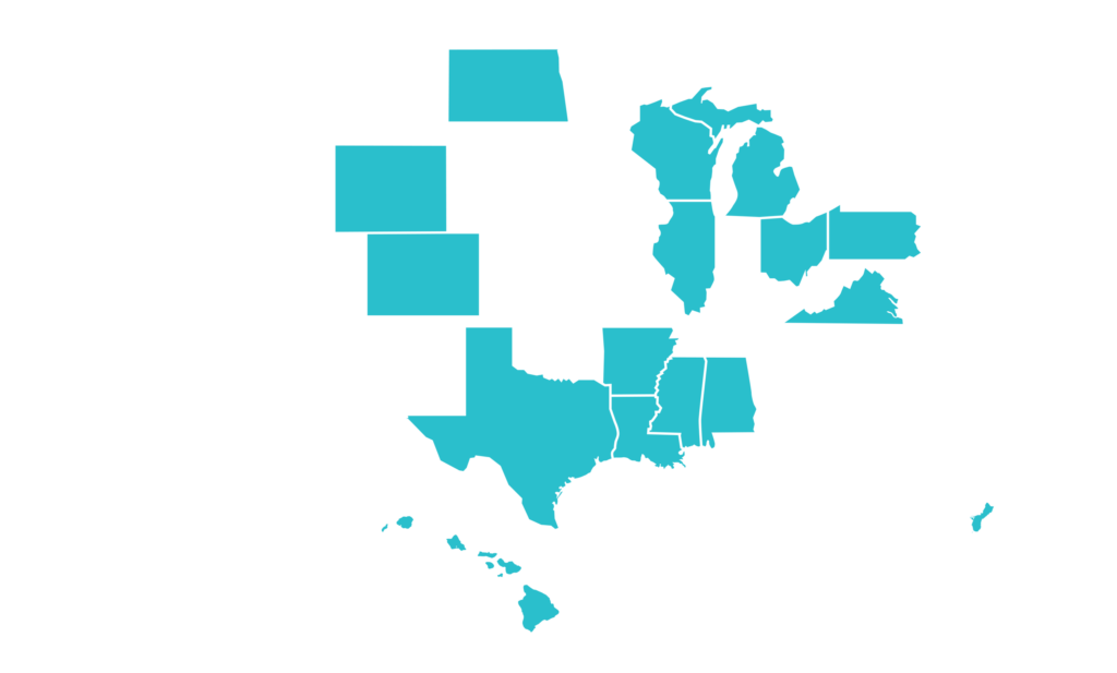 U.S. map of MEERA locations
